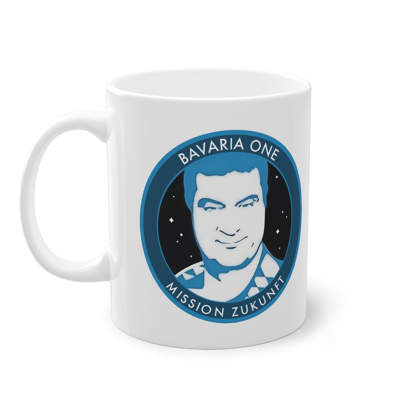 Bavaria One Tasse: Mission Zukunft Markus Söder Kaffeetasse