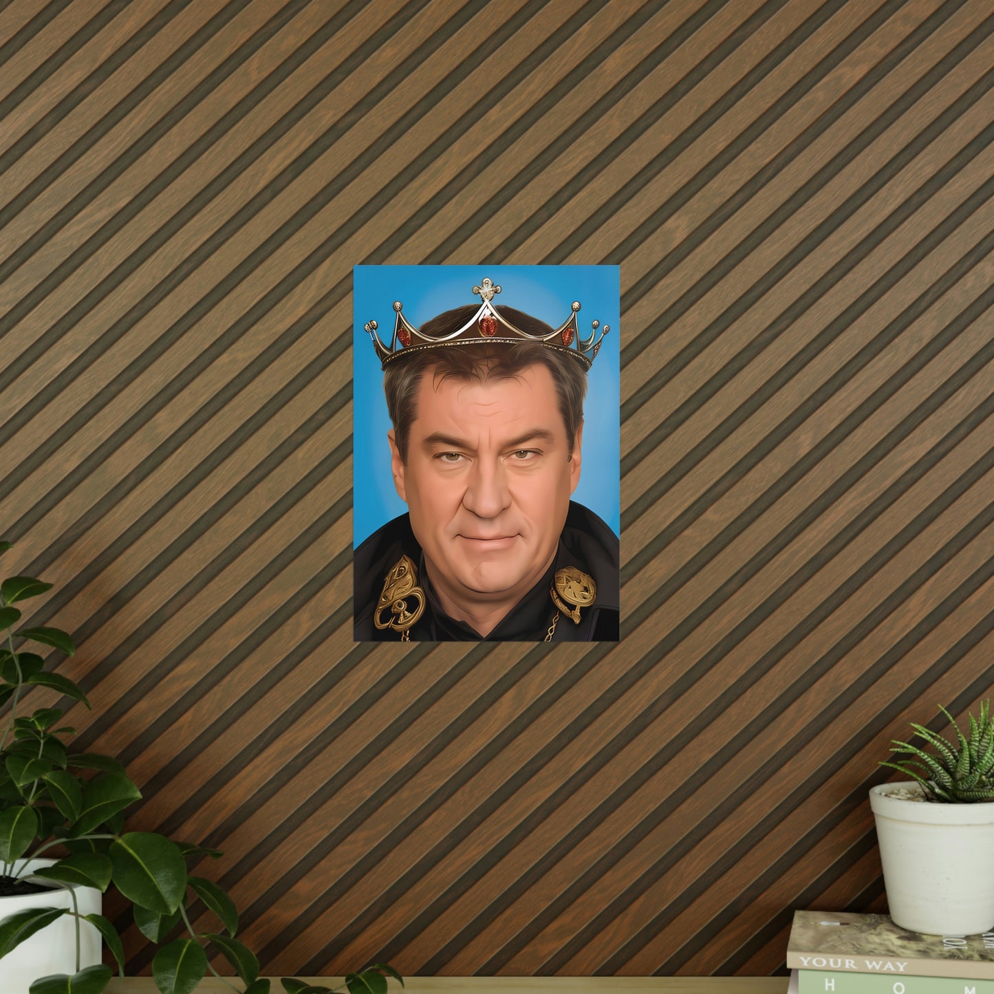 Markus Söder Krönungs-Poster - Der 'König von Bayern' in Bestform