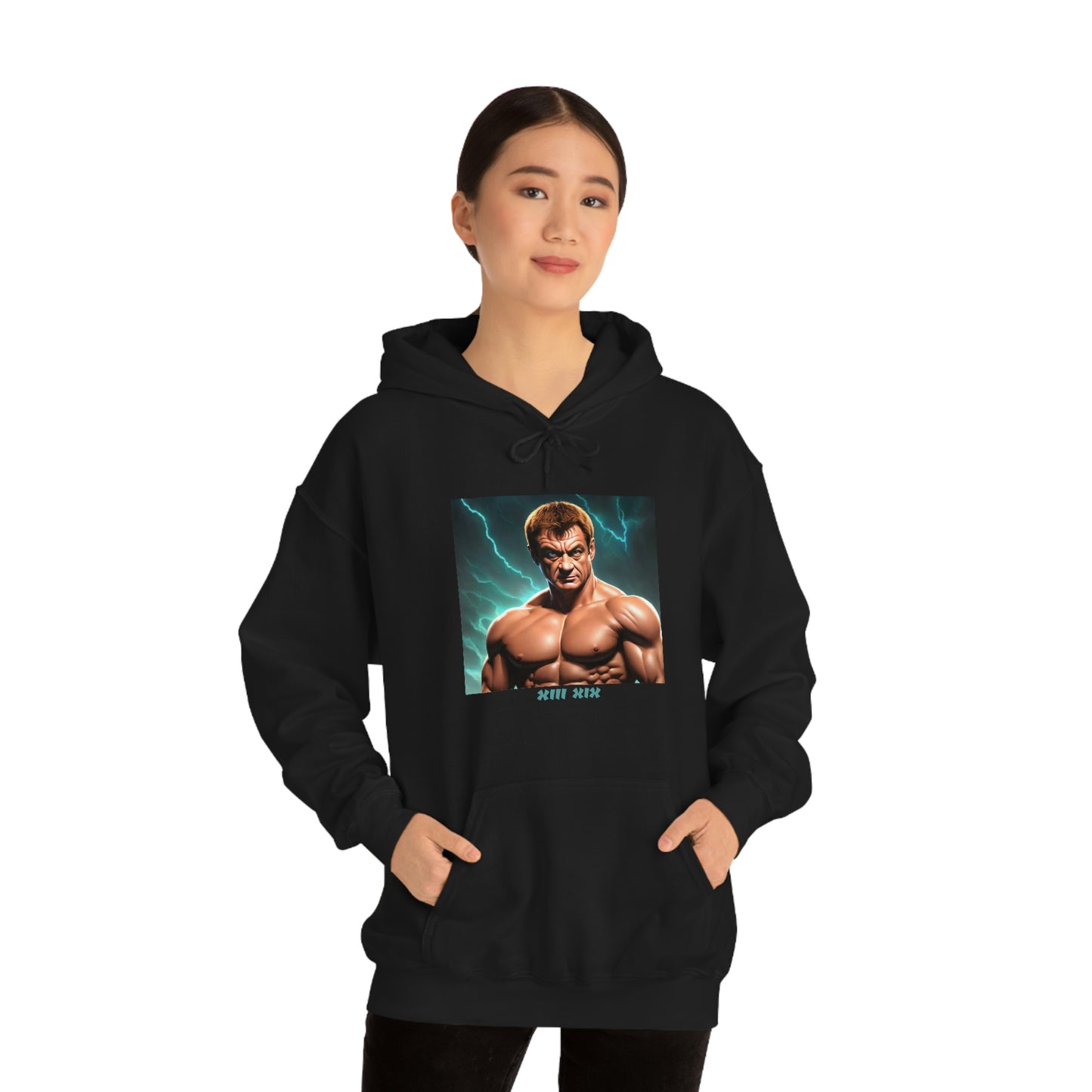 Markus Söder Frau Hoodie/Pullover. Ministerpräsident von Bayern als Gott Zeus. Heuteshop.de Merch