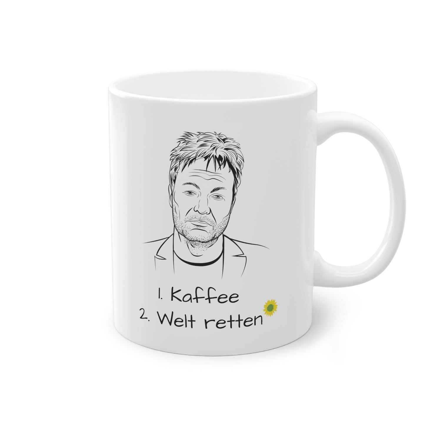 Robert Habeck Müde Meme Tasse - Geschenk für Idealisten, Weltretter und Morgenmuffel