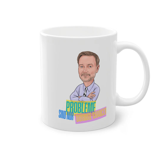 Tasse mit Christian Lindner als Geschenk für BWL Studenten
