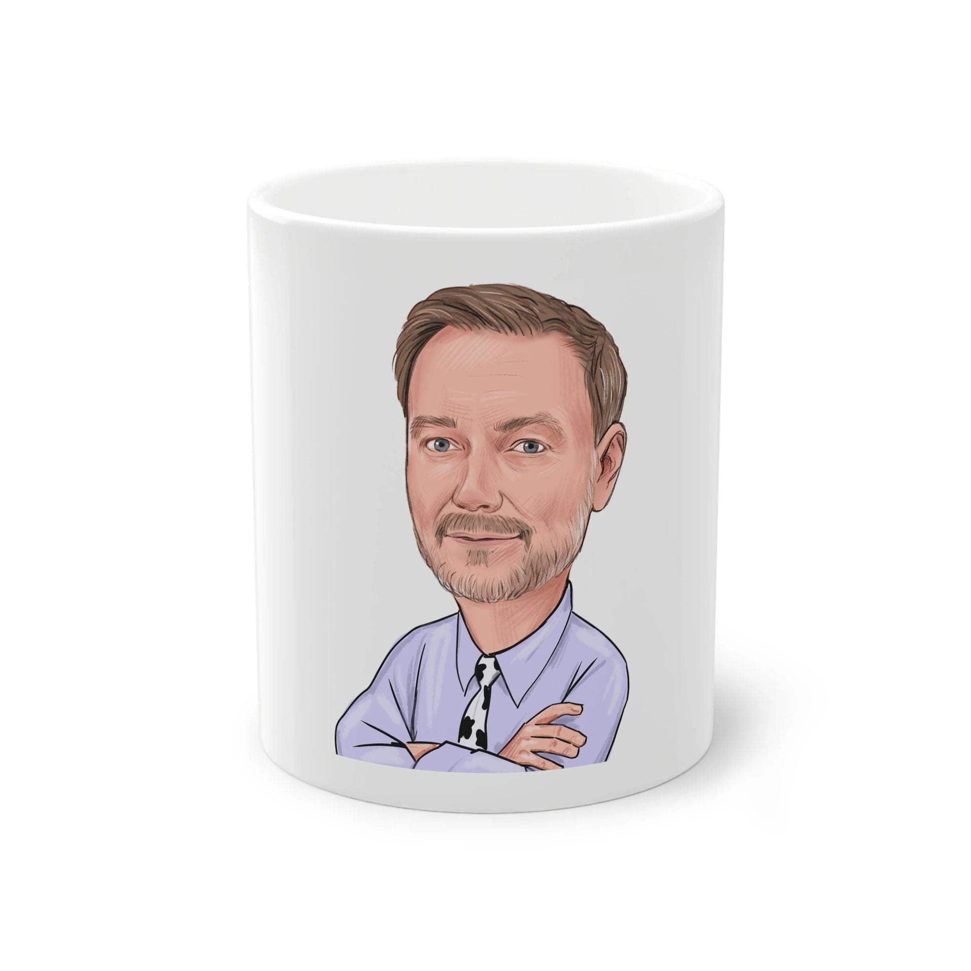 Vorderansicht Christian Lindner Meme Tasse