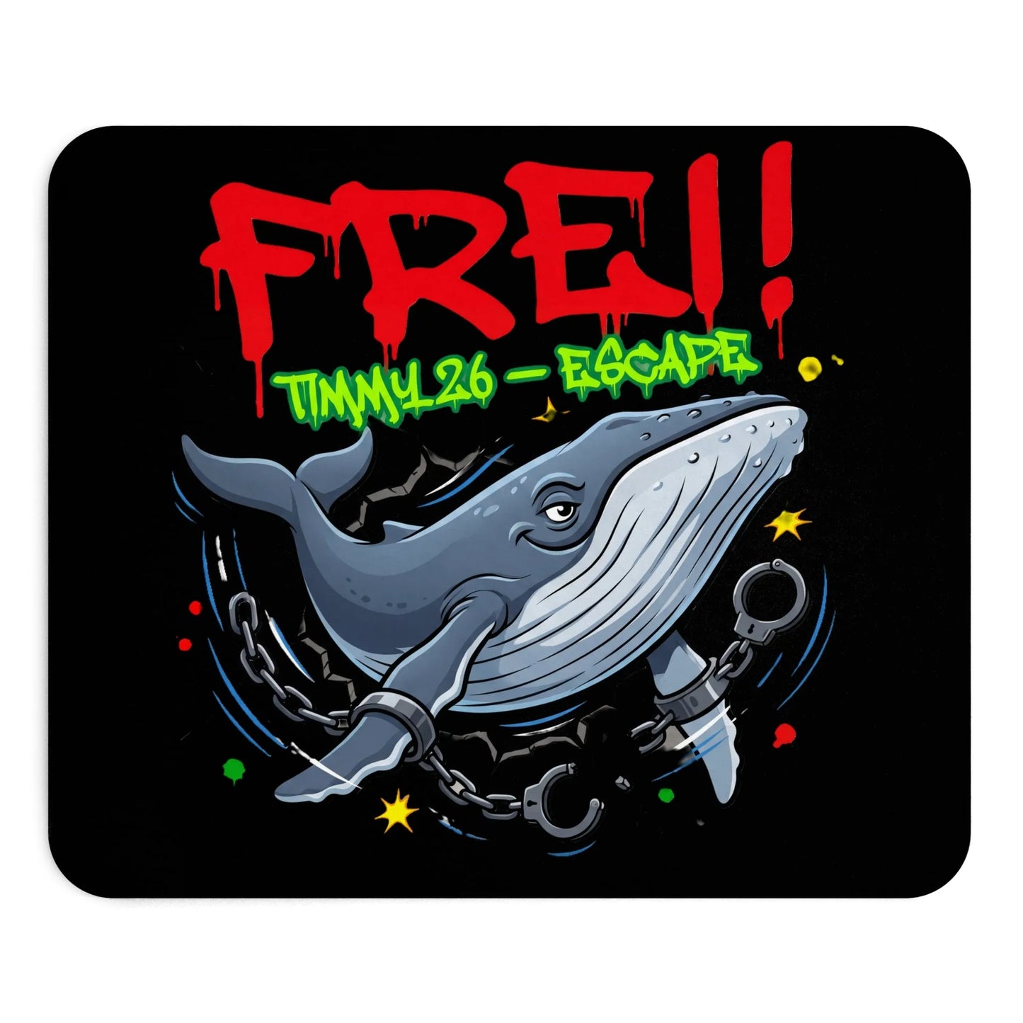 Timmy Meme mouse pad - verrückter Timmy Livestream Wal Merch