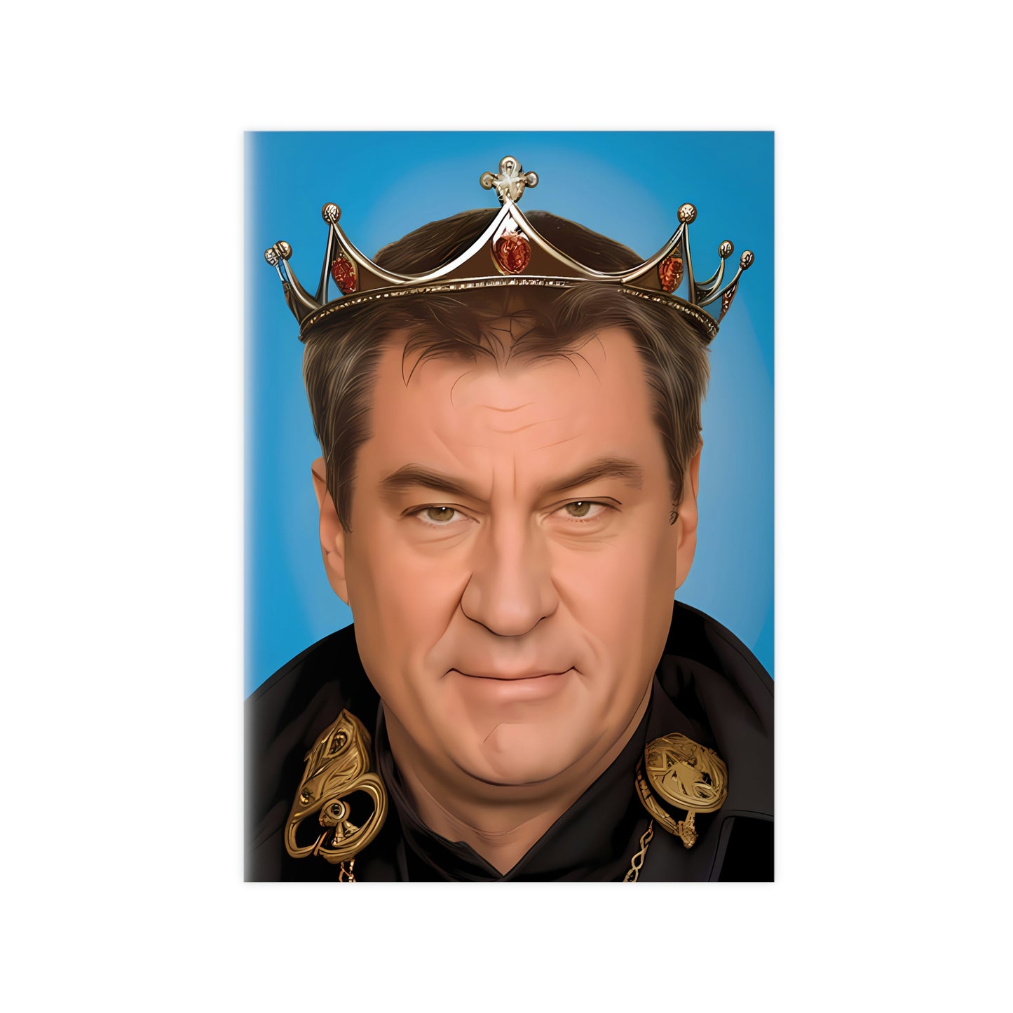 Markus Söder Krönungs-Poster - Der 'König von Bayern' in Bestform